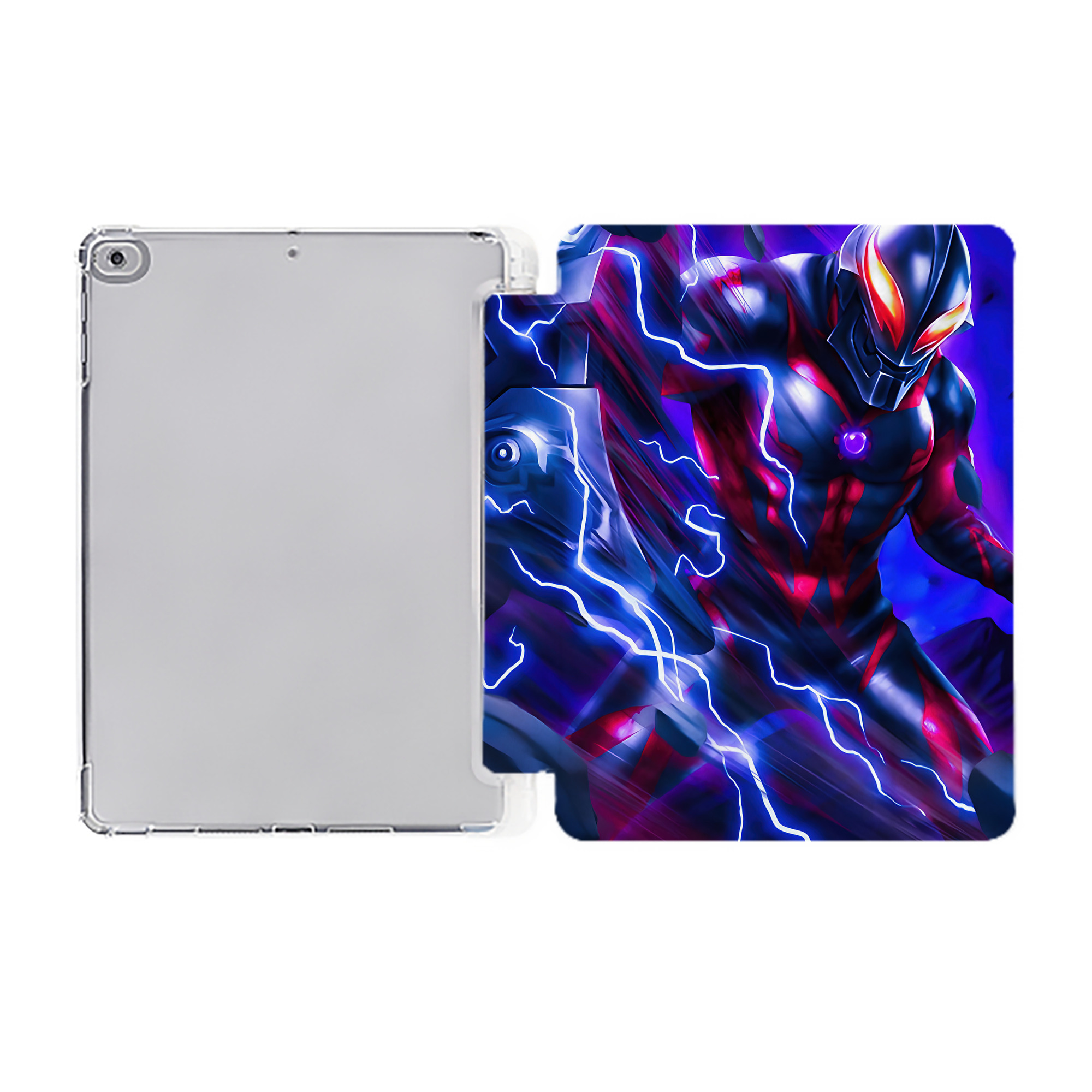 （画像用） ウルトラマン Ultraman IPad ケース ペン収納付き 三つ折りスタンド PUレザー×シリコン 対応機種9.5/10.5/10.9インチ